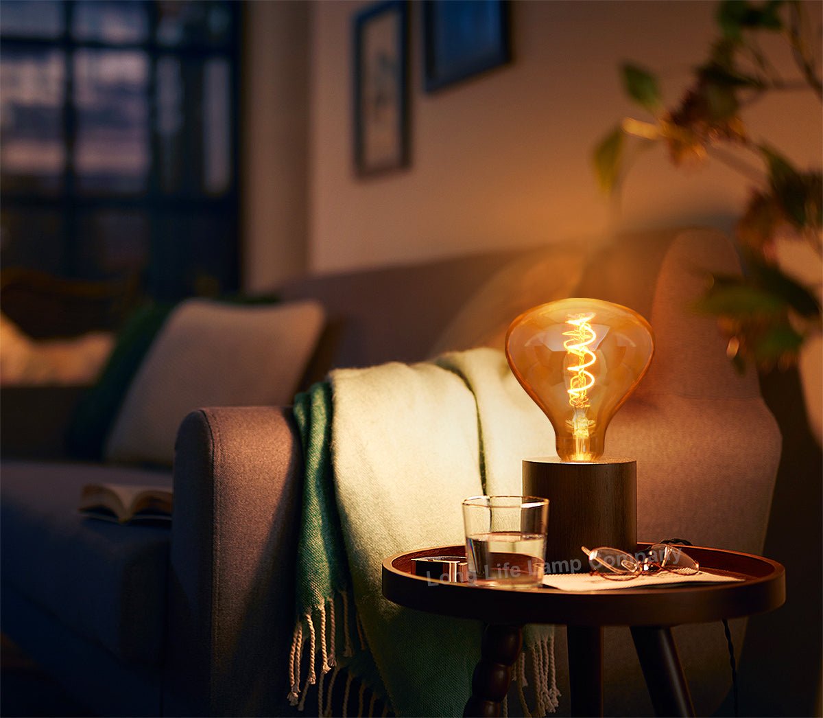 LED Vintage Classic Filament Light Bulb Gold Glass Tear Drop 4w E27 Coil - Energy Light Bulbs - Free delivery on all orders