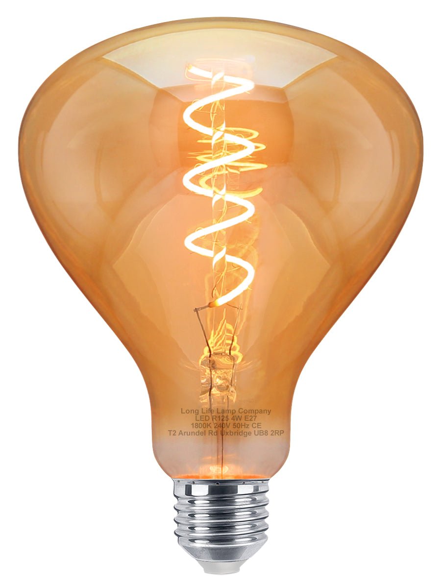 LED Vintage Classic Filament Light Bulb Gold Glass Tear Drop 4w E27 Coil - Energy Light Bulbs - Free delivery on all orders