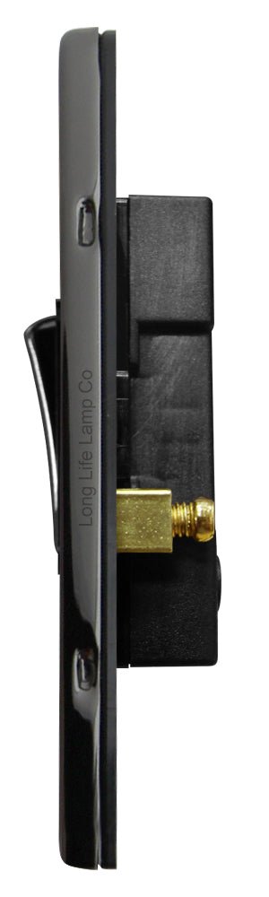 Light Switch 3 gang 2 way 10ax Black Nickel - Energy Light Bulbs - Free delivery on all orders