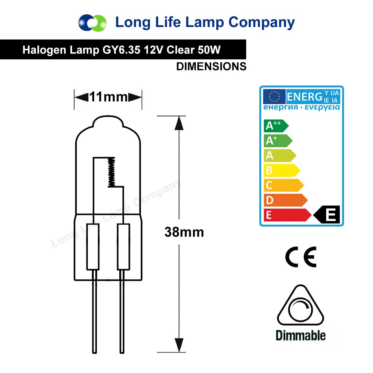 M32 GY6.35 Halogen 50w 12v - Energy Light Bulbs - Free delivery on all orders