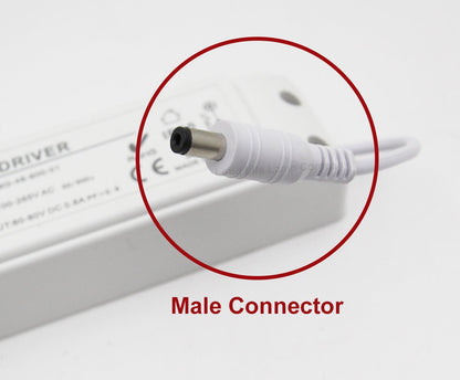 Male Connector LED Driver Replacement Power Supply Unit for LED Panel 48W - Energy Light Bulbs - Free delivery on all orders