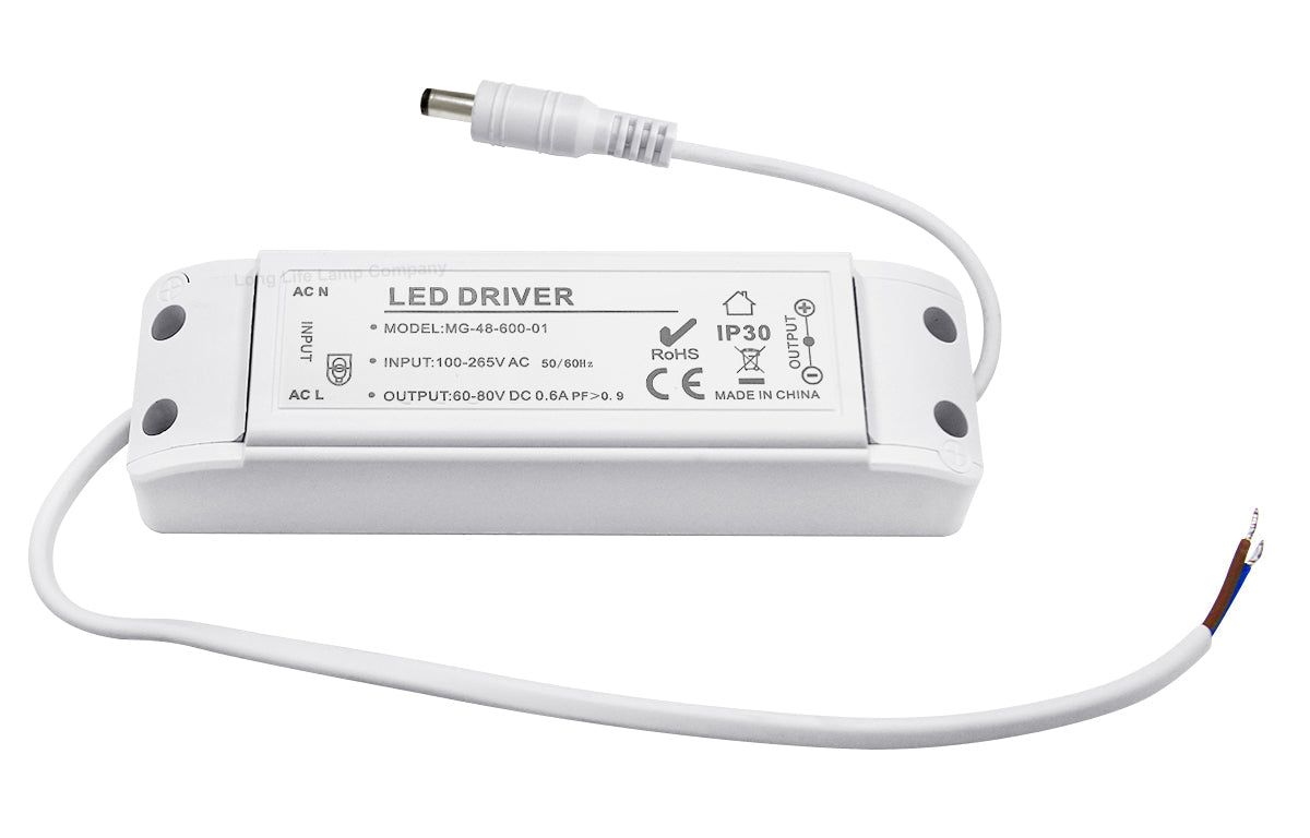 Male Connector LED Driver Replacement Power Supply Unit for LED Panel 48W - Energy Light Bulbs - Free delivery on all orders