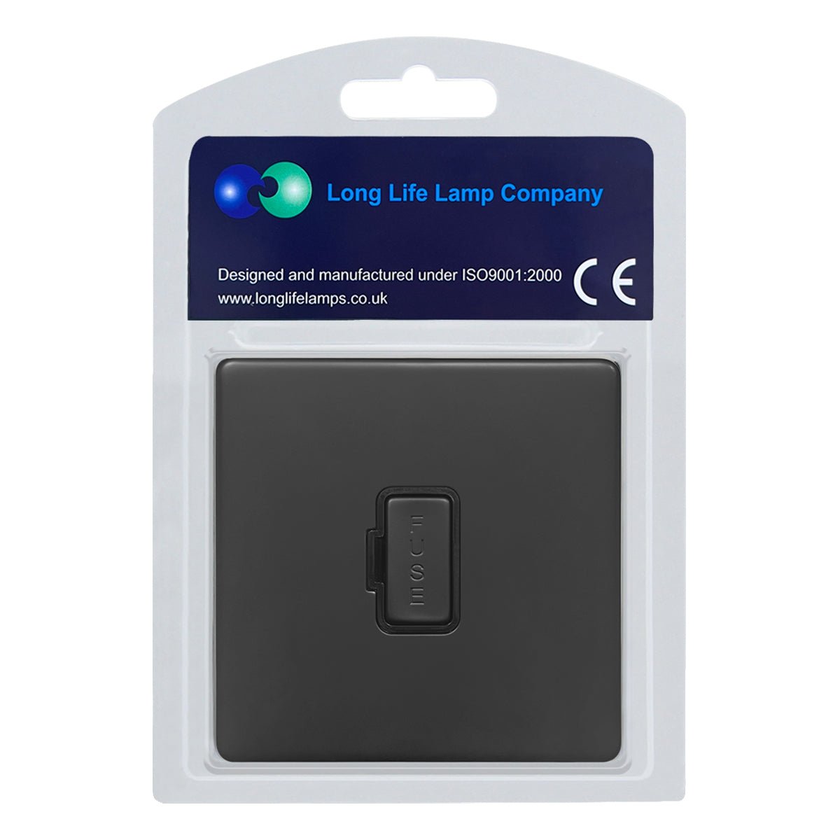 Matt Black 13A Fused Spur Connection Unit 250V Single Gang