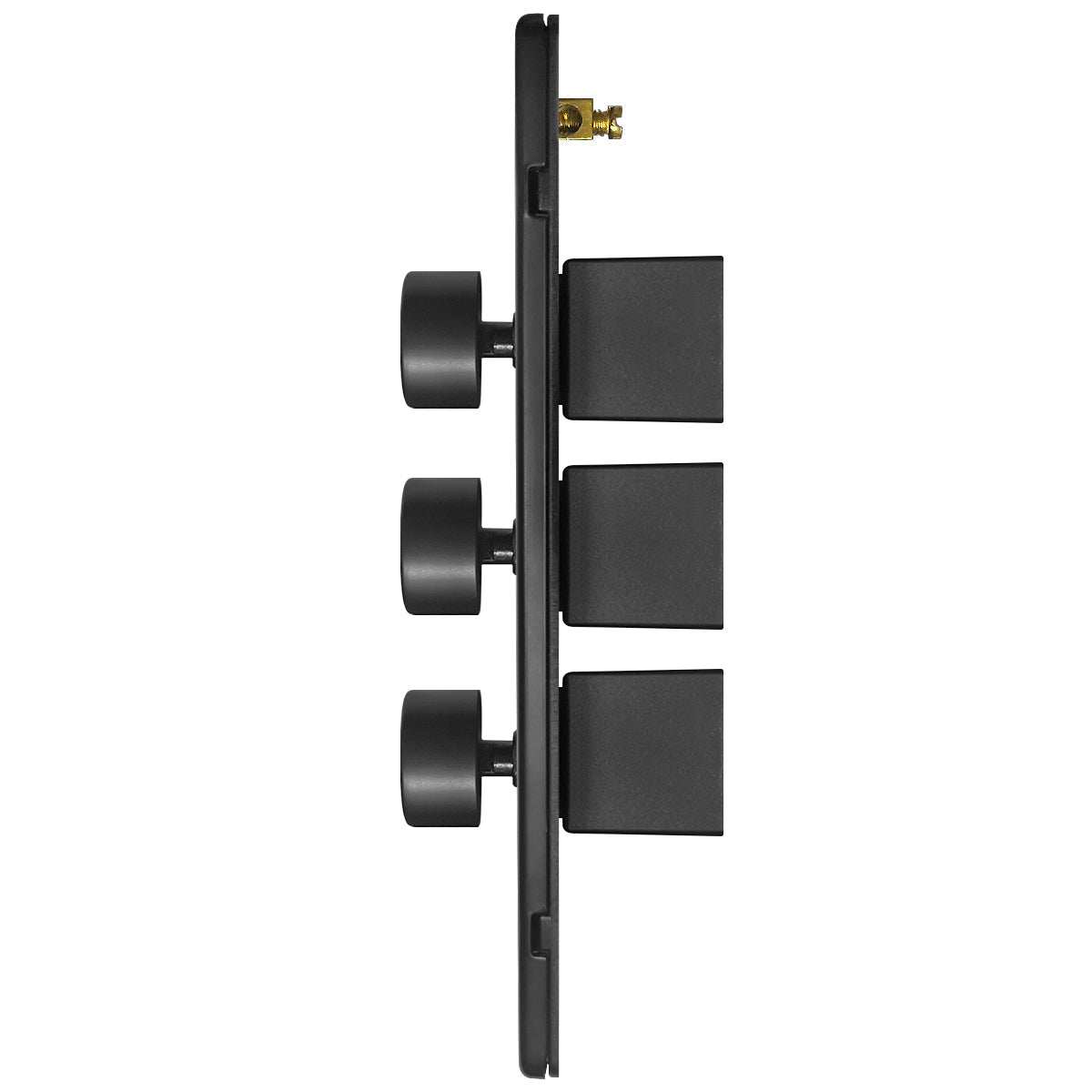 Matt Black 3 Gang 2 Way LED Dimmer Switch 3x100W - Energy Light Bulbs - Free delivery on all orders
