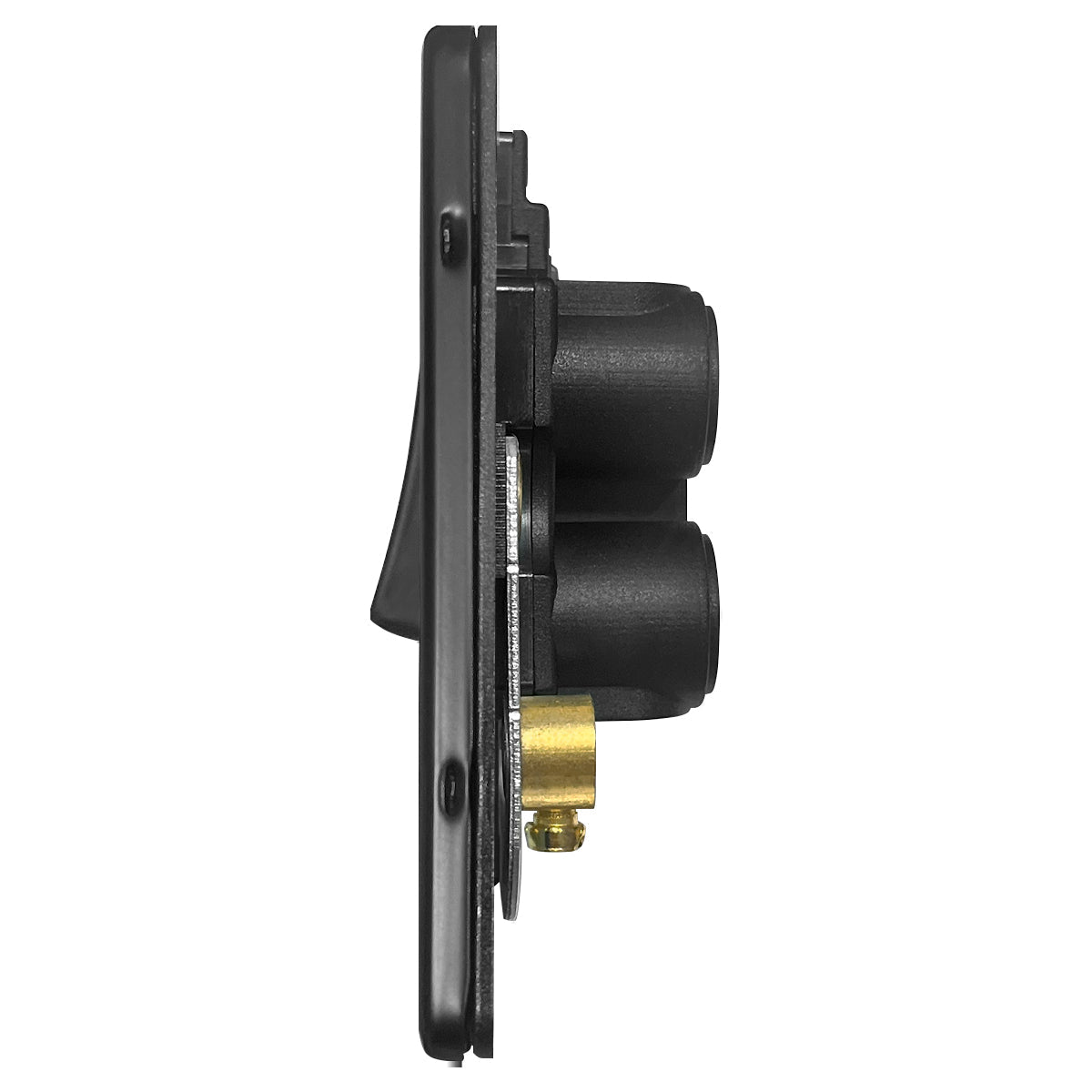 Matt Black 45A 1 Gang Cooker Switch Neon Indicator Double Pole Screwless BL327 - Energy Light Bulbs - Free delivery on all orders