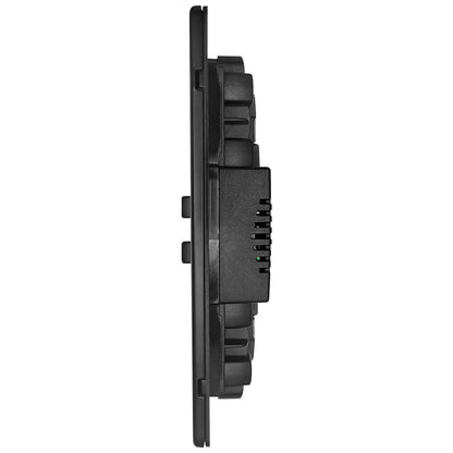 Matt Black Double 13A 2 Gang DP Switched Socket with Quick Charge Type A+Type C USB BL4118 - 20W - Energy Light Bulbs - Free delivery on all orders