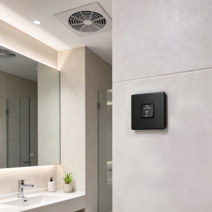 Matt Black Fan Isolator Switch 10A Triple Pole BL311 - Energy Light Bulbs - Free delivery on all orders