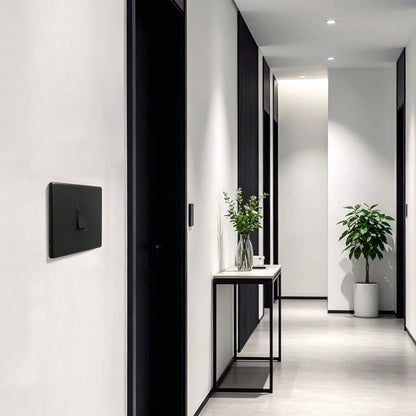 Matt Black Intermediate Light Switch 1 Gang 10A BL313 - Energy Light Bulbs - Free delivery on all orders