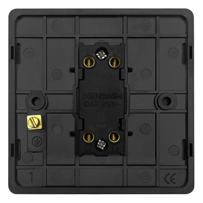 Matt Black Intermediate Light Switch 1 Gang 10A BL313 - Energy Light Bulbs - Free delivery on all orders