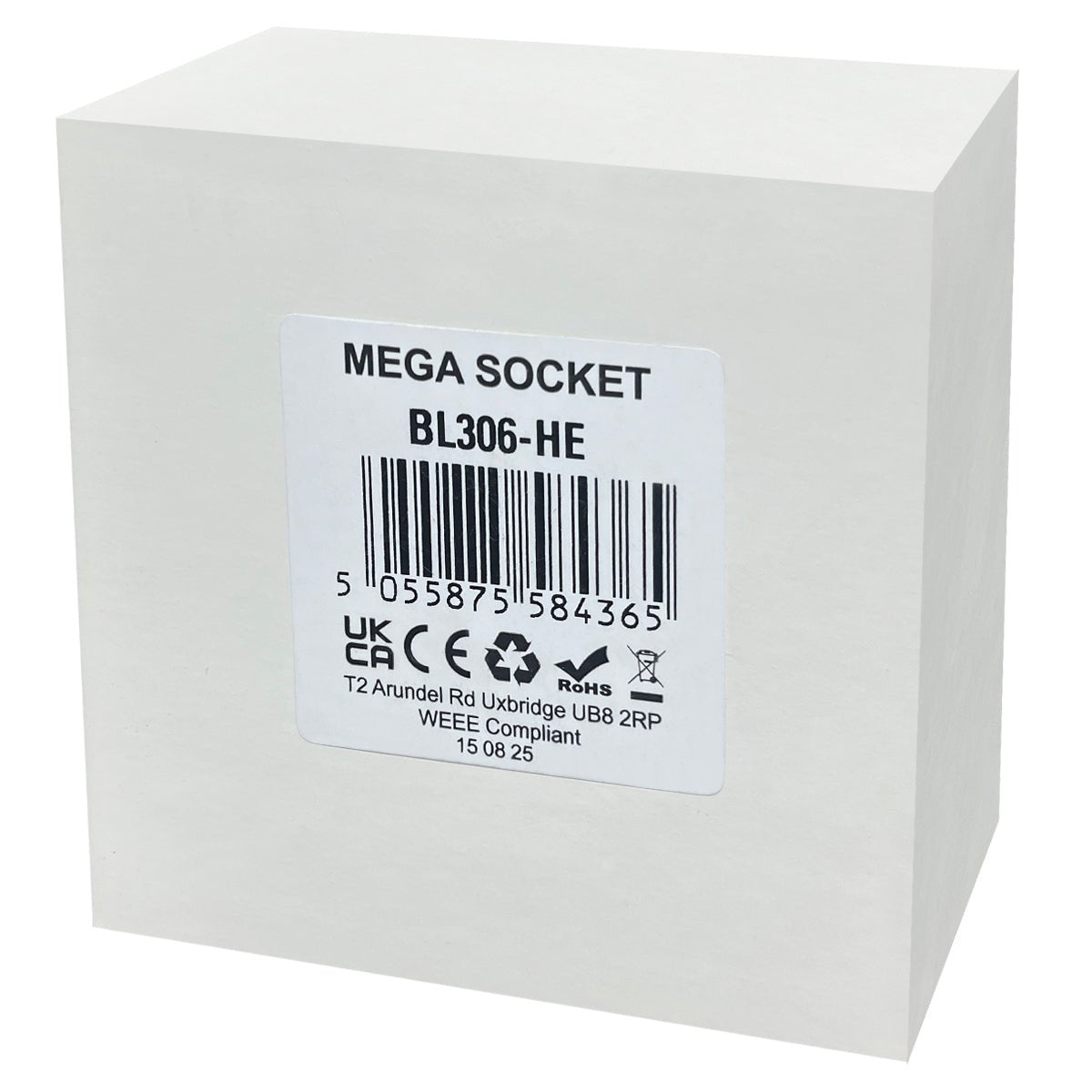 Matt Black Light Switch 3 Gang 2 Way Screwless BL306 - Energy Light Bulbs - Free delivery on all orders