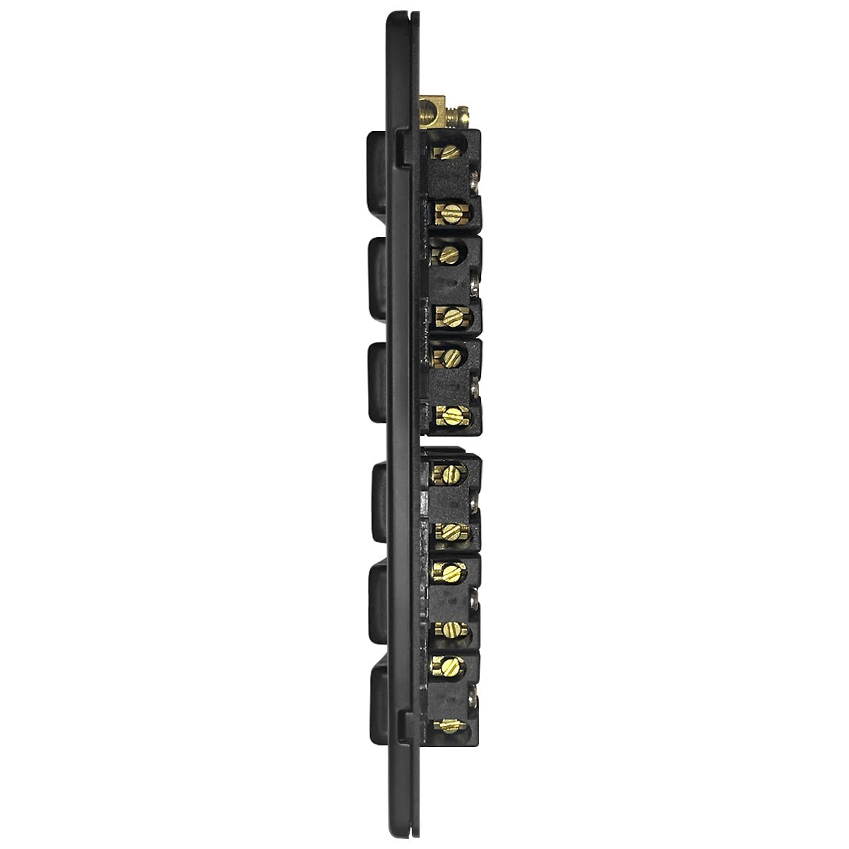 Matt Black Light Switch 6 Gang 2 Way Screwless BL310 - Energy Light Bulbs - Free delivery on all orders