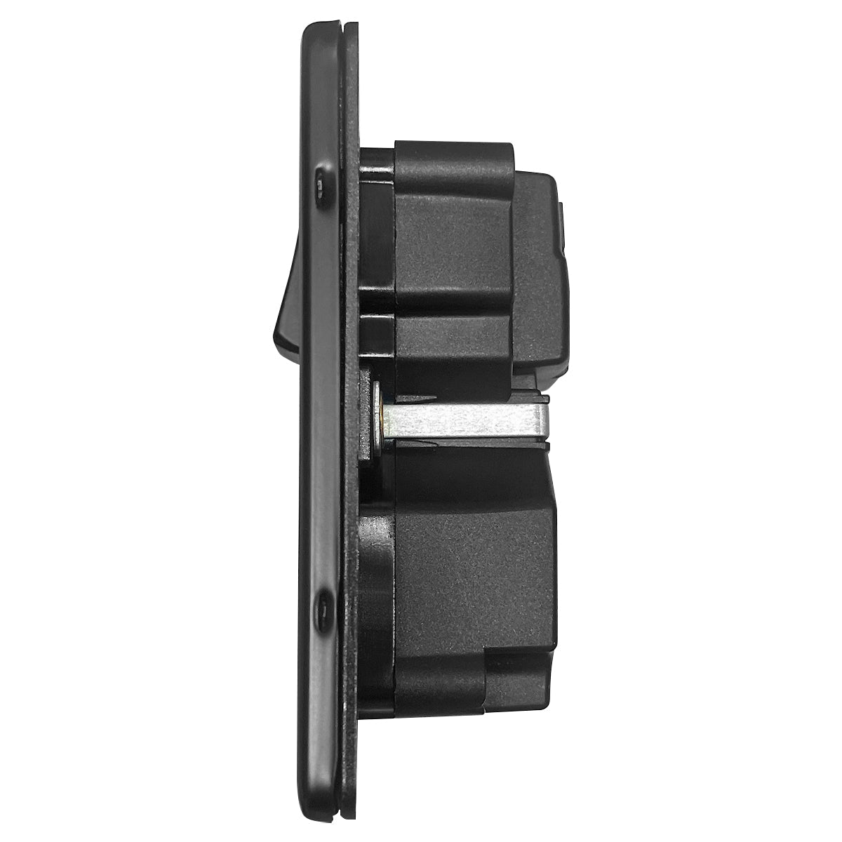 Matt Black Single 13A 1 Gang DP Switched Socket with Quick Charge Type A+Type C USB BL4112 - 20W - Energy Light Bulbs - Free delivery on all orders