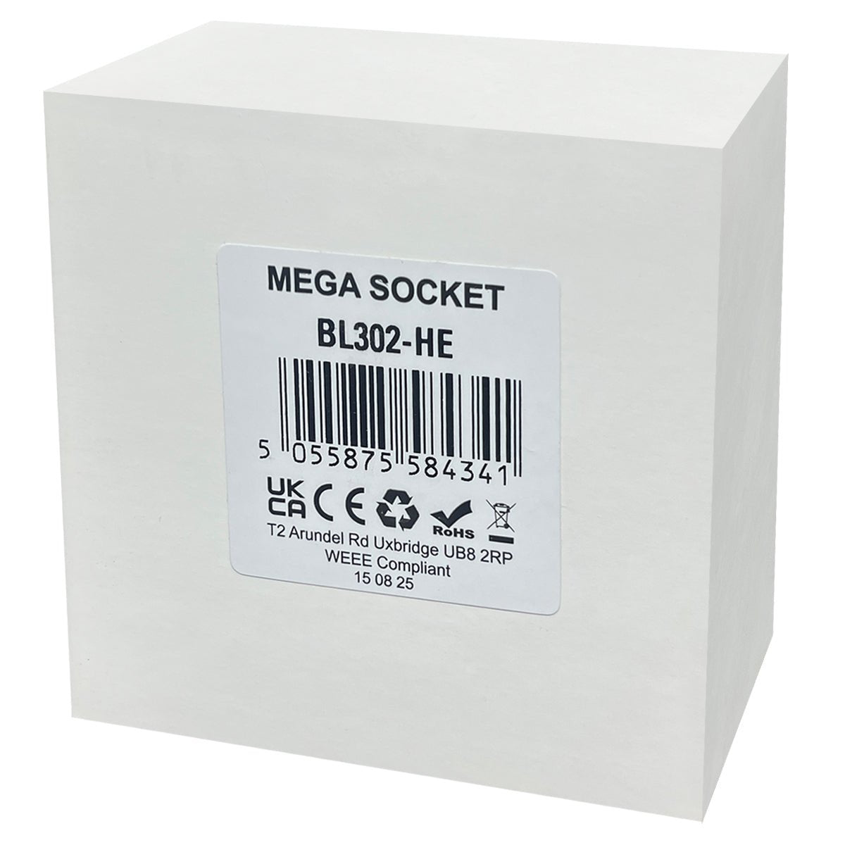 Matt Black Single Light Switch 1 Gang 2 Way Screwless BL302 - Energy Light Bulbs - Free delivery on all orders