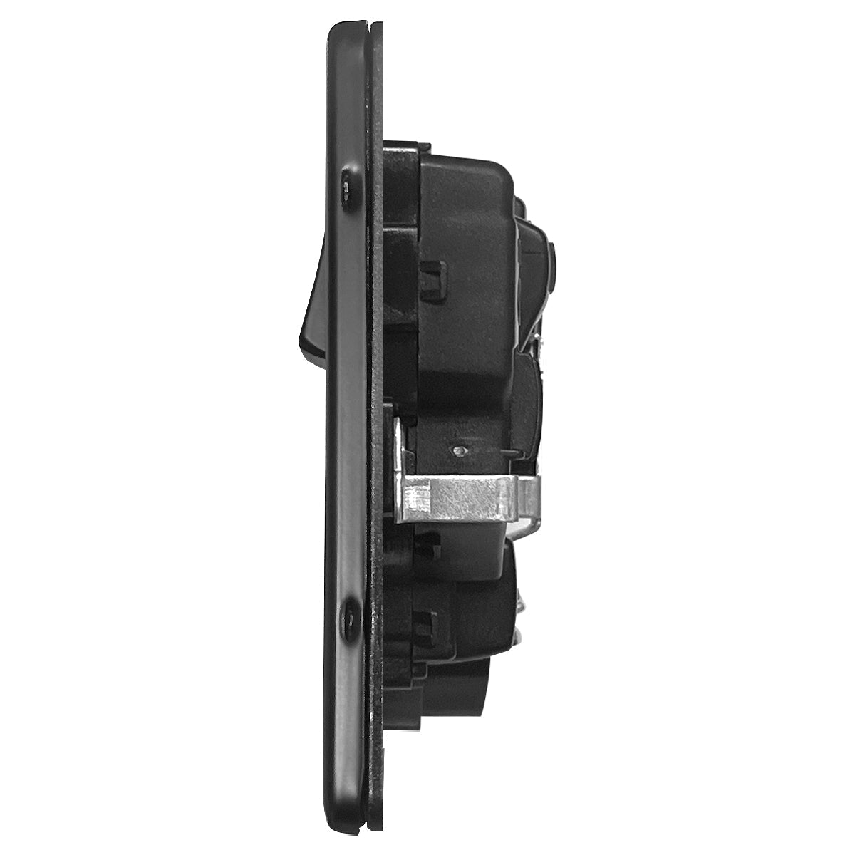 Matt Black Single Wall Socket Switched 1 Gang 13A Double Pole BL409 - Energy Light Bulbs - Free delivery on all orders