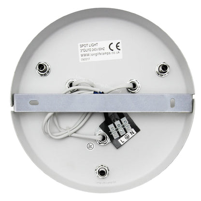 Matt White 3 Way Adjustable Eyeball Ceiling Spotlight GU10 - Energy Light Bulbs - Free delivery on all orders