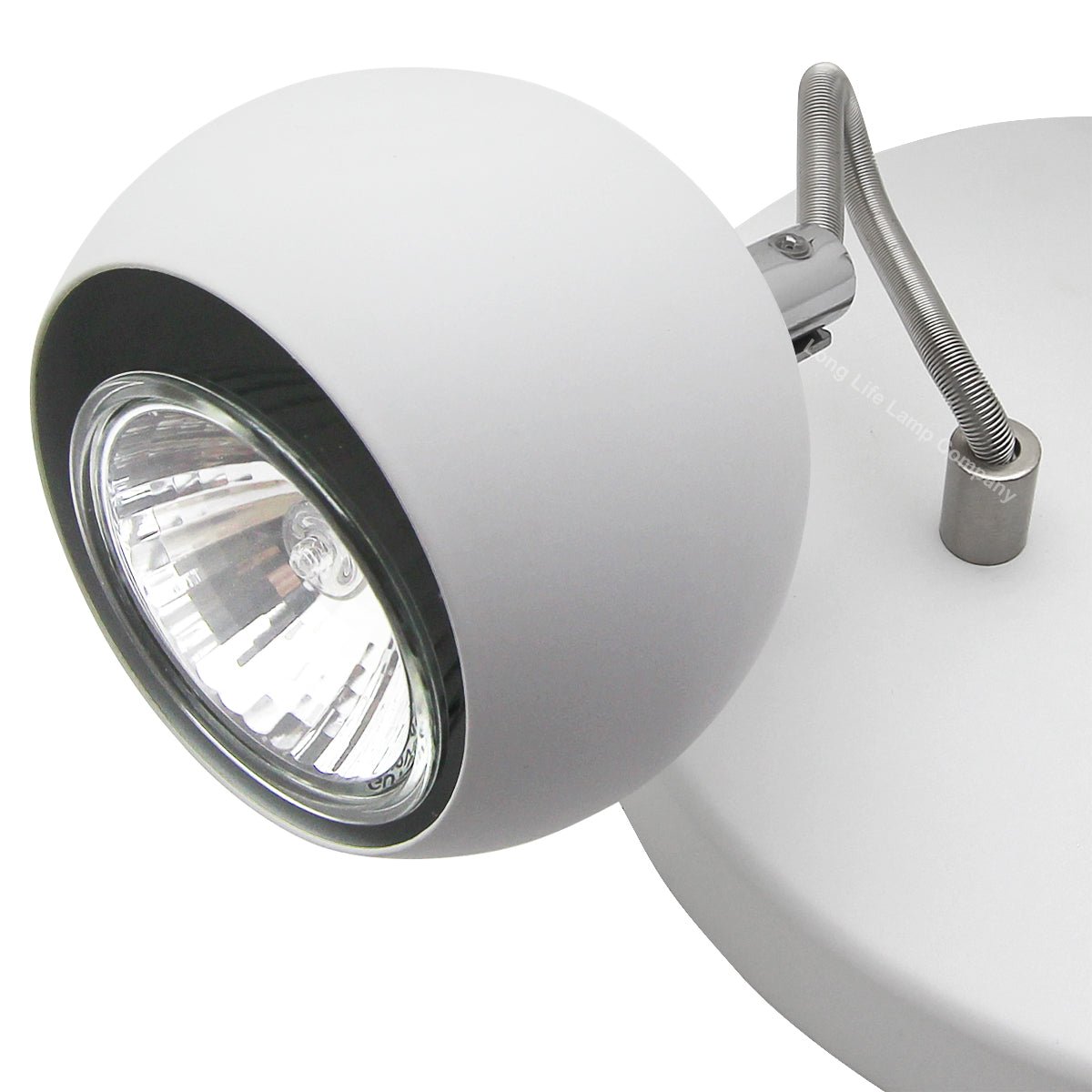 Matt White 3 Way Adjustable Eyeball Ceiling Spotlight GU10 - Energy Light Bulbs - Free delivery on all orders