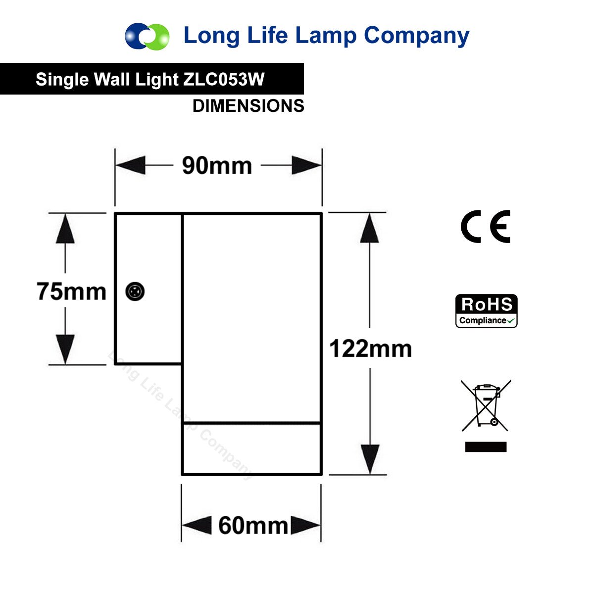 Matt White Stainless Steel Outdoor Wall Light IP65 - Energy Light Bulbs - Free delivery on all orders