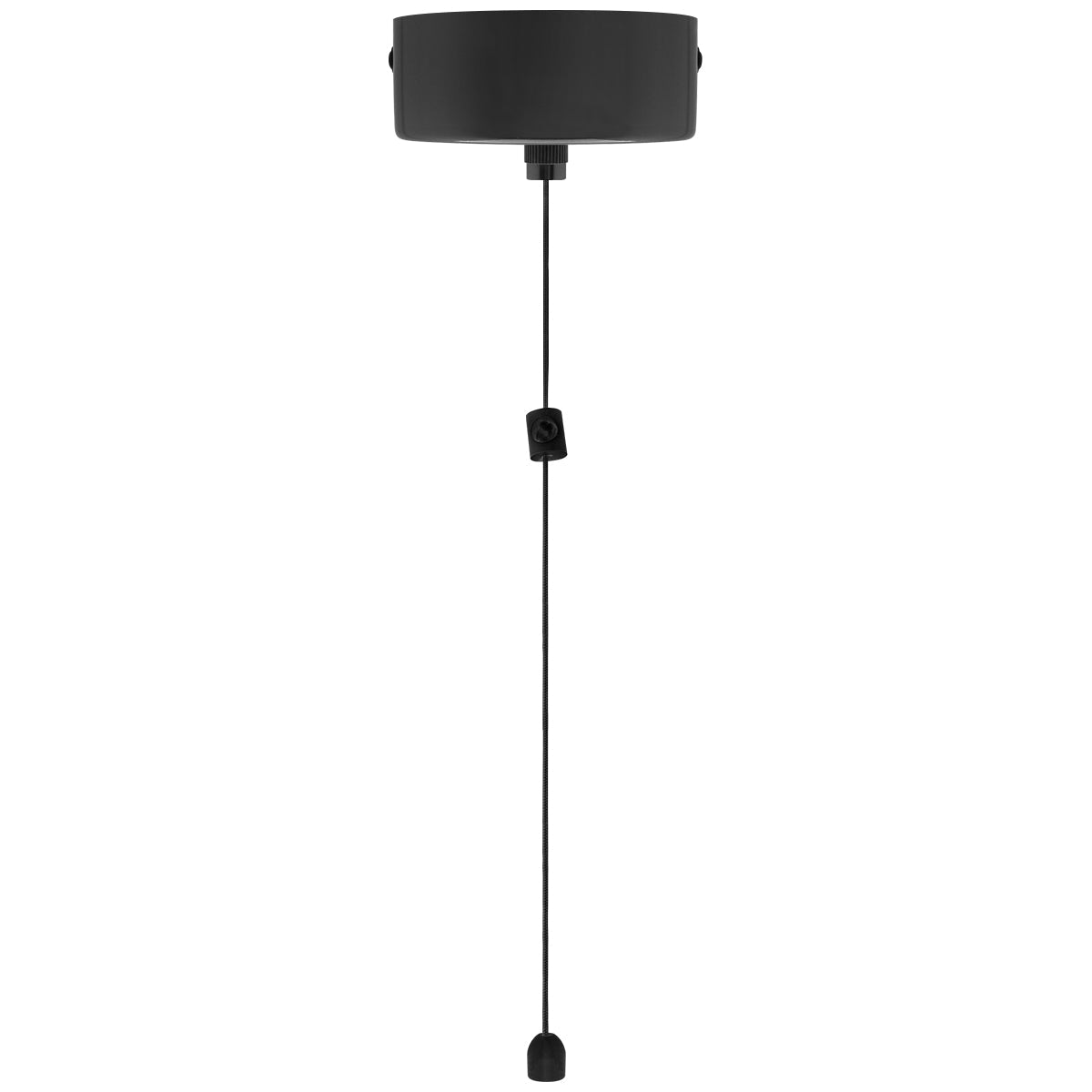 Metal Ceiling Pull Cord Light Switch 1 Way 6A Black Nickel - Energy Light Bulbs - Free delivery on all orders