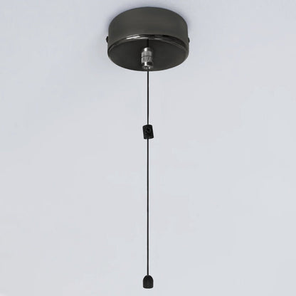 Metal Ceiling Pull Cord Light Switch 1 Way 6A Black Nickel - Energy Light Bulbs - Free delivery on all orders