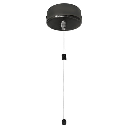 Metal Ceiling Pull Cord Light Switch 1 Way 6A Black Nickel - Energy Light Bulbs - Free delivery on all orders