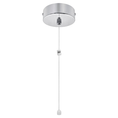 Metal Ceiling Pull Cord Light Switch 1 Way 6A Chrome - Energy Light Bulbs - Free delivery on all orders