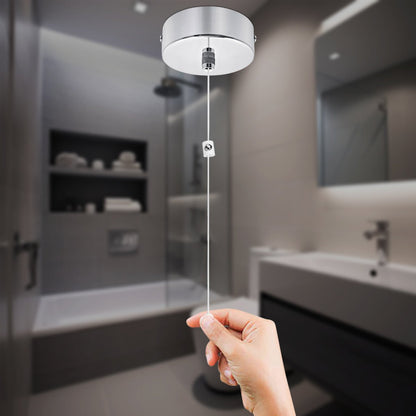 Metal Ceiling Pull Cord Light Switch 1 Way 6A Chrome - Energy Light Bulbs - Free delivery on all orders