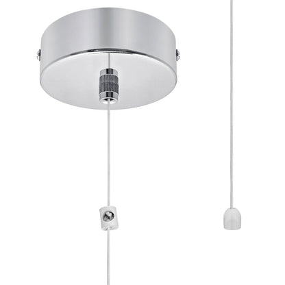 Metal Ceiling Pull Cord Light Switch 1 Way 6A Chrome - Energy Light Bulbs - Free delivery on all orders