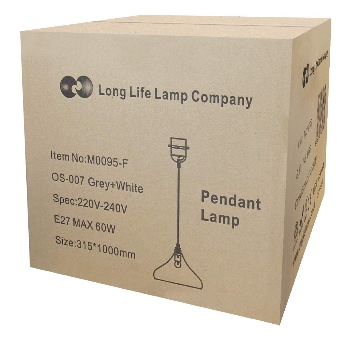 Metal Grey White Ceiling Light Shade Modern Contemporary - Energy Light Bulbs - Free delivery on all orders
