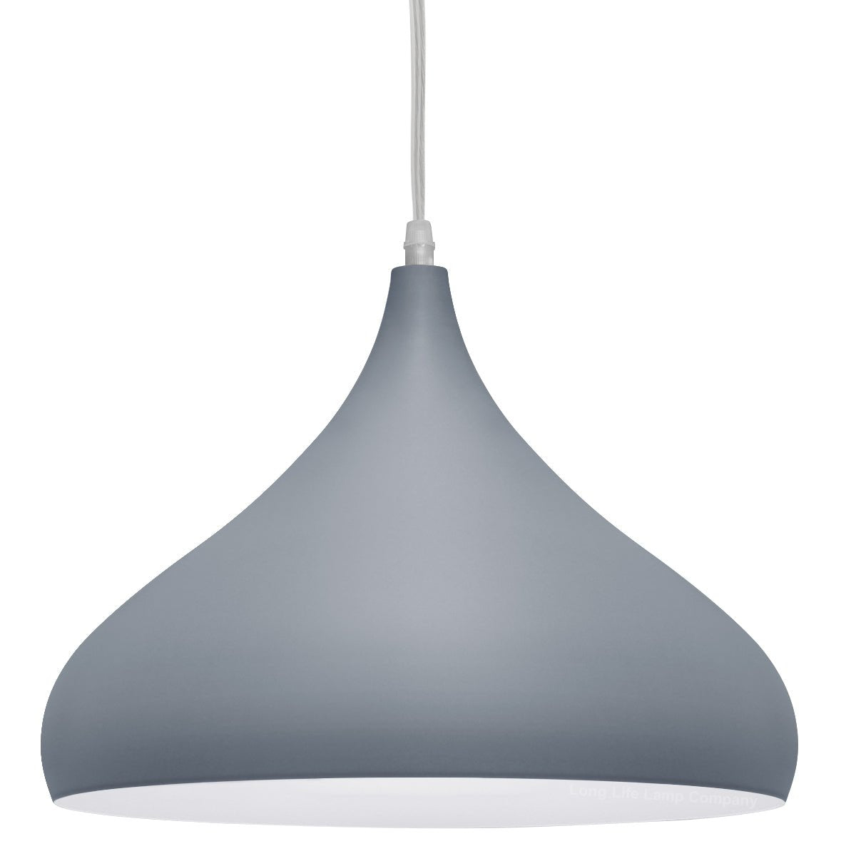 Metal Grey White Ceiling Light Shade Modern Contemporary - Energy Light Bulbs - Free delivery on all orders
