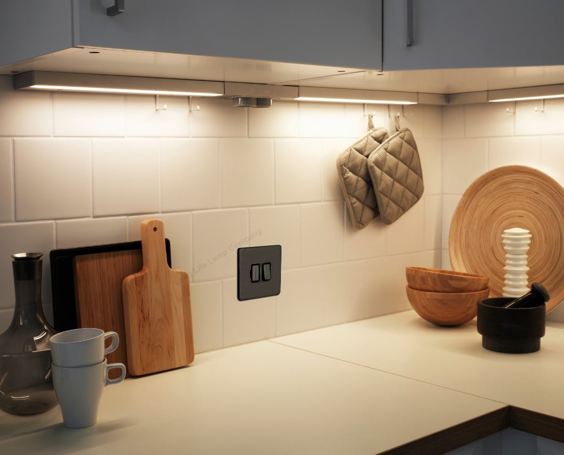 Metal Polish Black Nickel 13A Switched Fused Spur Connection Unit Screwless Plate Finish - Energy Light Bulbs - Free delivery on all orders