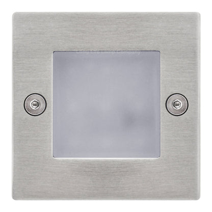 Mini LED Blue Brick Light Outdoor Step Wall Light 70mm Square IP54 - Energy Light Bulbs - Free delivery on all orders