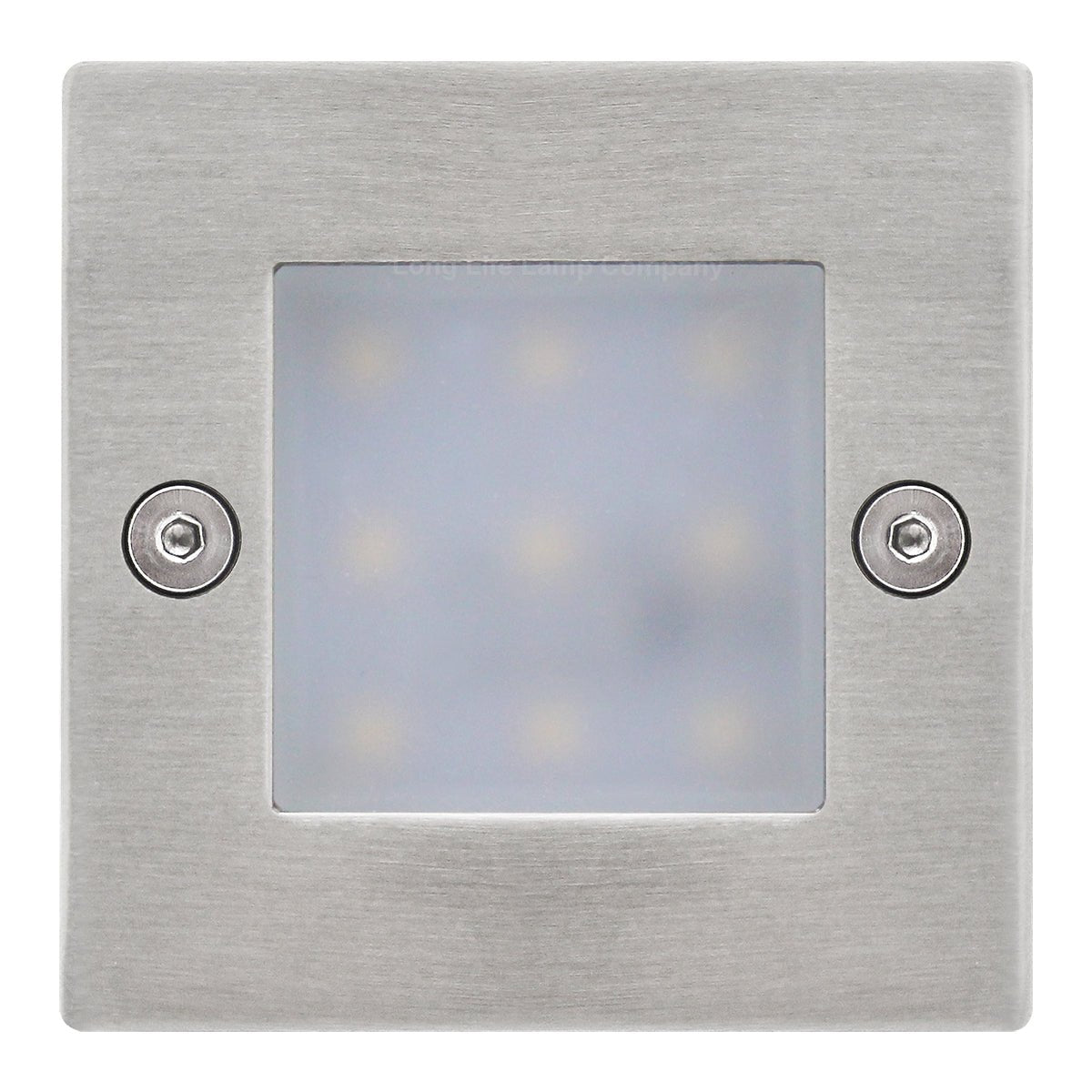 Mini LED Brick Light Outdoor Step Wall Light 70mm Square IP54 Cool White - Energy Light Bulbs - Free delivery on all orders