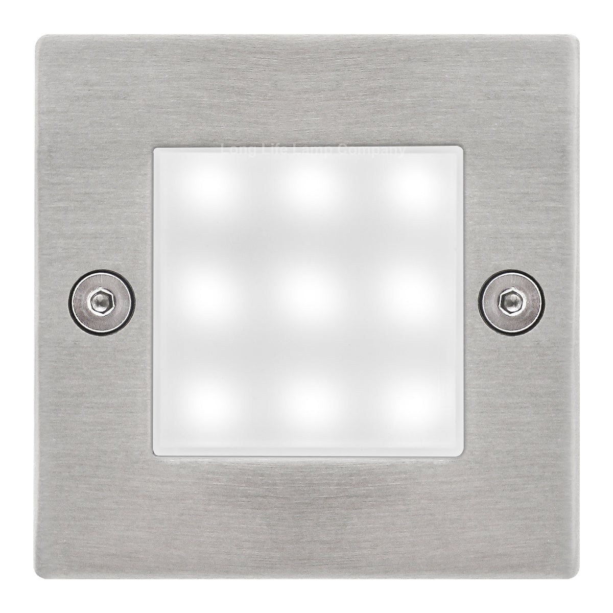 Mini LED Brick Light Outdoor Step Wall Light 70mm Square IP54 Cool White - Energy Light Bulbs - Free delivery on all orders