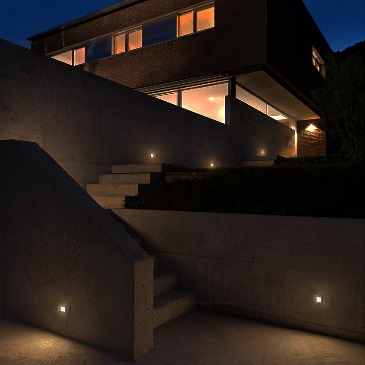 Mini LED Brick Light Outdoor Step Wall Light Square IP54 Warm White - Energy Light Bulbs - Free delivery on all orders