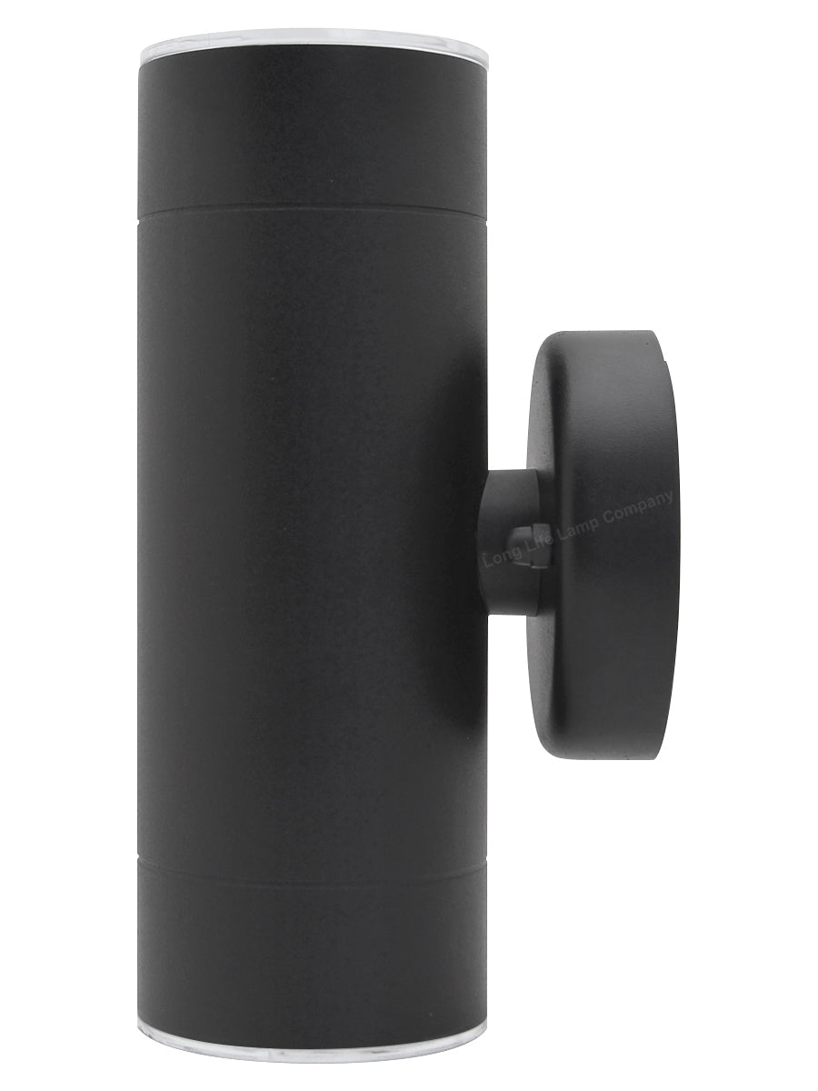 Modern 11W LED Double Outdoor Wall Light Black Warm White - Energy Light Bulbs - Free delivery on all orders