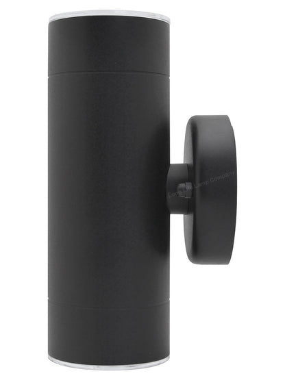 Modern 11W LED Double Outdoor Wall Light Black Warm White - Energy Light Bulbs - Free delivery on all orders