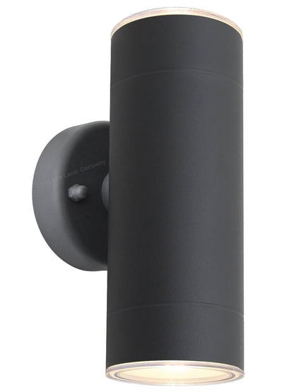 Modern 11W LED Double Outdoor Wall Light Black Warm White - Energy Light Bulbs - Free delivery on all orders