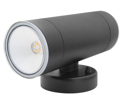 Modern 11W LED Double Outdoor Wall Light Black Warm White - Energy Light Bulbs - Free delivery on all orders