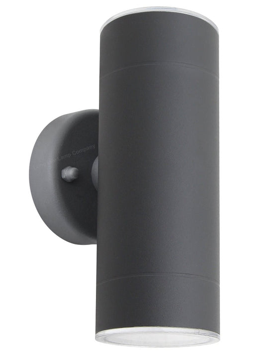 Modern 11W LED Double Outdoor Wall Light Black Warm White - Energy Light Bulbs - Free delivery on all orders