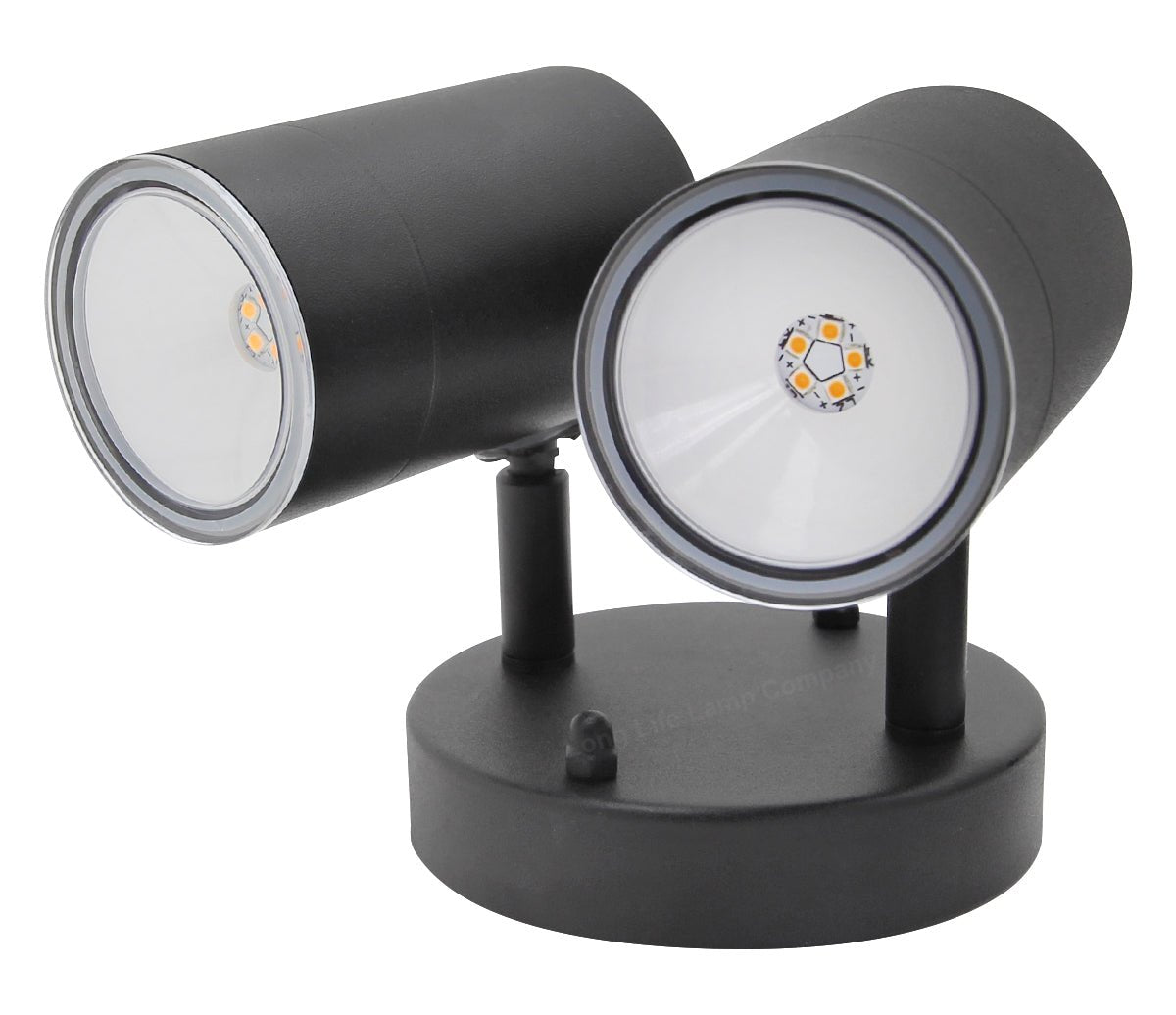 Modern 11W LED Outdoor Twin Garden Wall Light Black Warm White - Energy Light Bulbs - Free delivery on all orders
