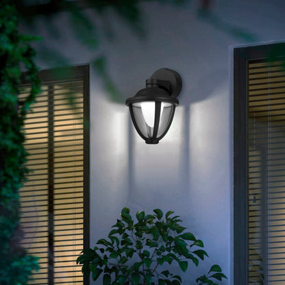 Modern 12W Black LED Outdoor Wall Light Cool White Garden Light - Energy Light Bulbs - Free delivery on all orders
