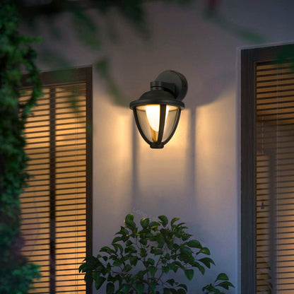 Modern 12W Black LED Outdoor Wall Light Warm White Garden Light - Energy Light Bulbs - Free delivery on all orders