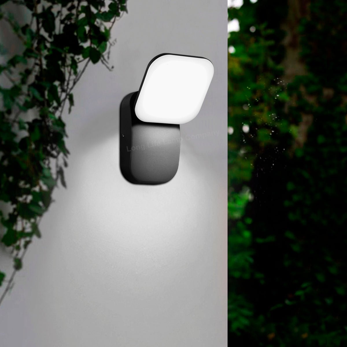 Modern 12W LED Black Outdoor Wall Light Adjustable Cool White - Energy Light Bulbs - Free delivery on all orders