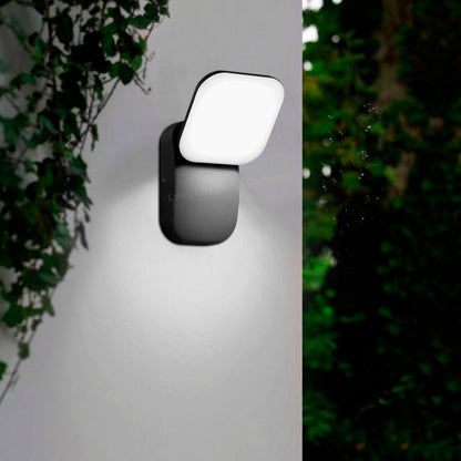 Modern 12W LED Black Outdoor Wall Light Adjustable Cool White - Energy Light Bulbs - Free delivery on all orders