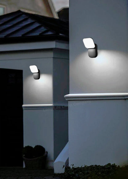 Modern 12W LED Black Outdoor Wall Light Adjustable Cool White - Energy Light Bulbs - Free delivery on all orders