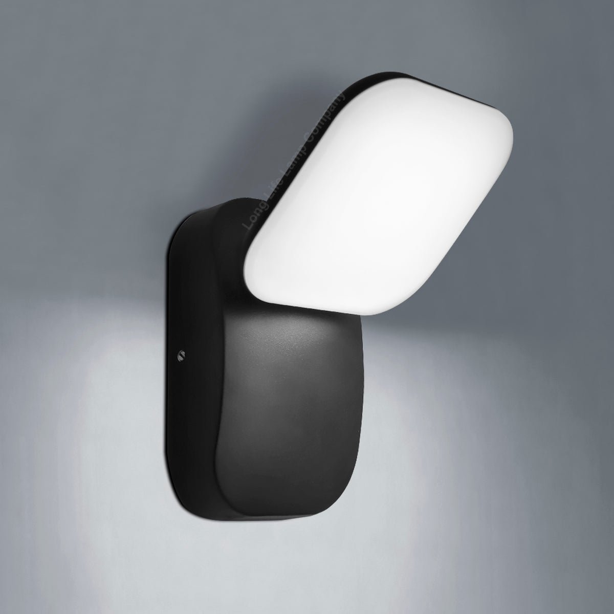 Modern 12W LED Black Outdoor Wall Light Adjustable Cool White - Energy Light Bulbs - Free delivery on all orders
