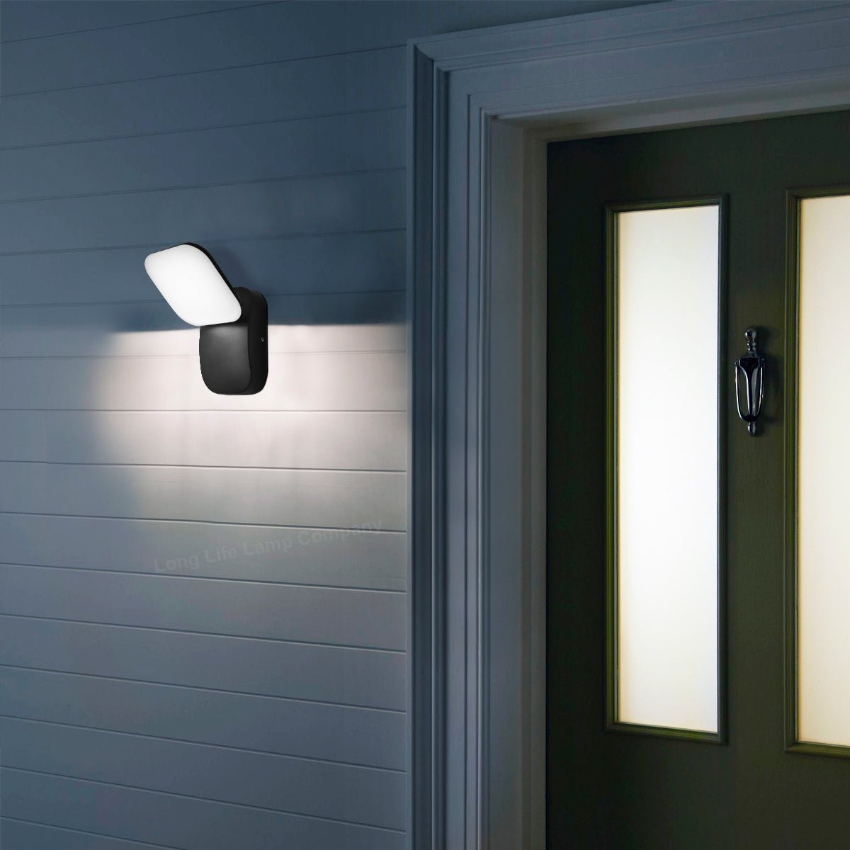 Modern 12W LED Black Outdoor Wall Light Adjustable Cool White - Energy Light Bulbs - Free delivery on all orders