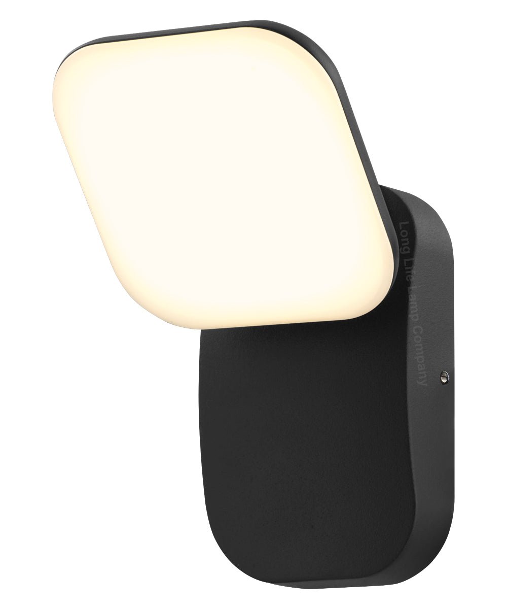 Modern 12W LED Black Outdoor Wall Light Adjustable Warm White - Energy Light Bulbs - Free delivery on all orders