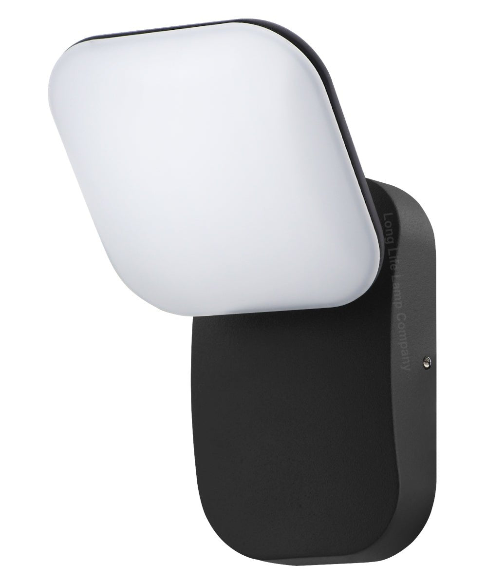 Modern 12W LED Black Outdoor Wall Light Adjustable Warm White - Energy Light Bulbs - Free delivery on all orders