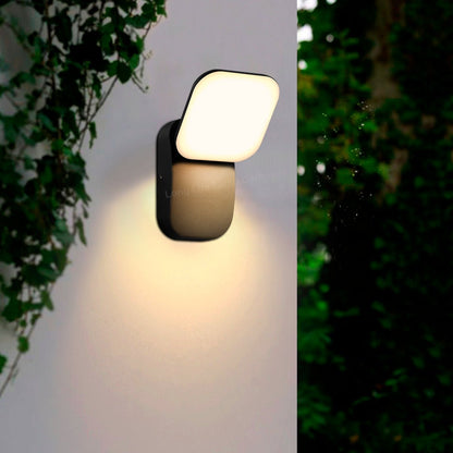 Modern 12W LED Black Outdoor Wall Light Adjustable Warm White - Energy Light Bulbs - Free delivery on all orders